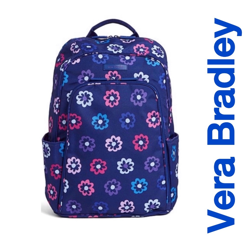 NWT VERA BRADLEY LAPTOP BACKPACK in ELLIE FLOWERS